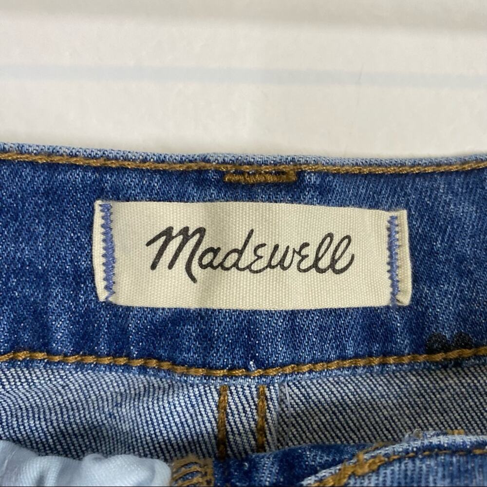 MADEWELL NWT Heart Print Stretch Denim Mini Skirt - Picture 5 of 8